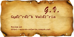 Györök Valéria névjegykártya